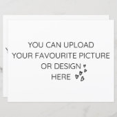 Personaliseer 8,5 inch x 11-inch behuizing kaart-  (Voorkant / Achterkant)