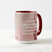 Personaliseer aangepaste bijbelschrift koffie Mok (Voorkant rechts)