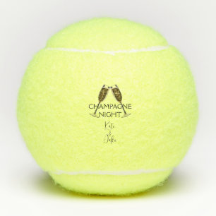 Personaliseer Aangepaste Champagne Night Tennis Ba Tennisballen