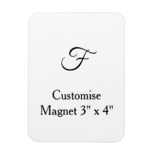 personaliseer aangepaste eenvoudige 3" x 4" Flexib