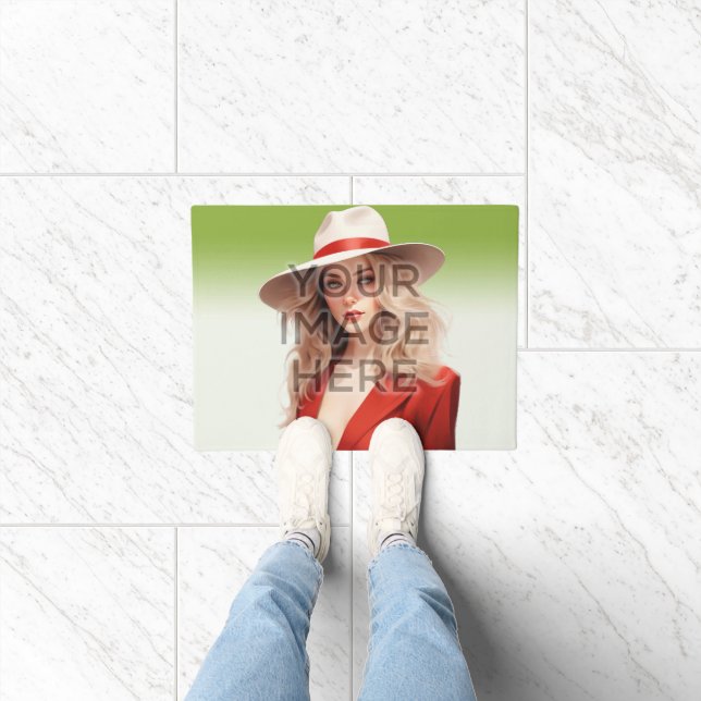 Personaliseer Aangepaste Photo Area Rug horizontaa Deurmat (Binnen)