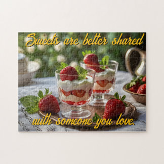 Personaliseer aardbeiensnoepjes Motivatie Legpuzzel