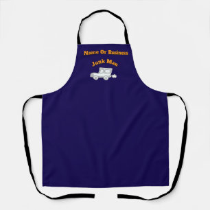 Personaliseer Adverteren Junk Man DK Blue Work Schort