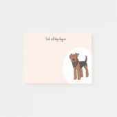 Personaliseer Airedale Terrier Post-it® Notes (Voorkant)