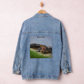 Personaliseer Alligator met open mond fotografie Denim Jacket (Hangar)