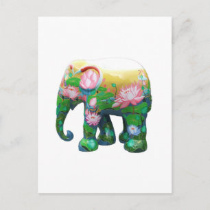 Personaliseer Animal Safari Oerwoud Africa Flowers Briefkaart