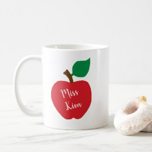 Personaliseer Apple Teacher Gift Coffee Mok