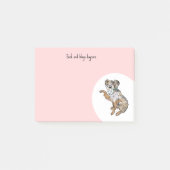 Personaliseer Australian Shepherd Post-it® Notes (Voorkant)