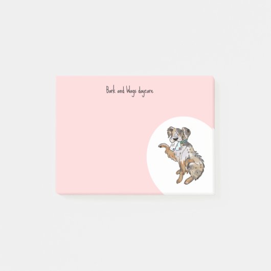 Personaliseer Australian Shepherd Post-it® Notes (Voorkant)