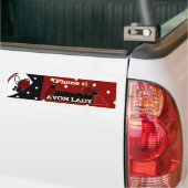 Personaliseer Avon Lady Bumpersticker (Op Truck)