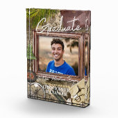 Personaliseer avonturier afstudeeraankondigingen fotoblokken (Rechts)