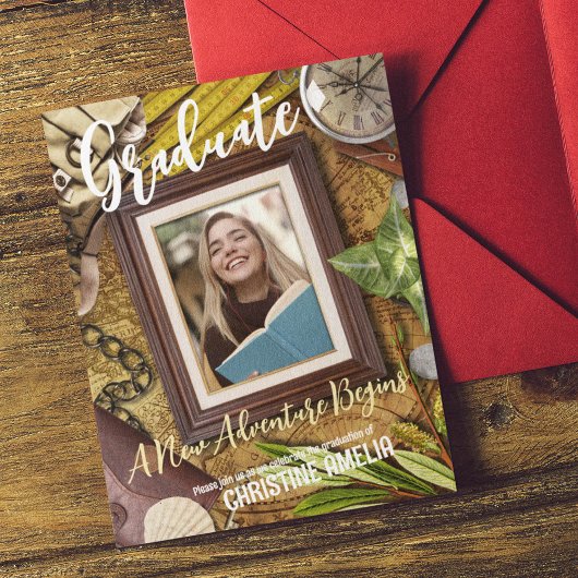 Personaliseer  avonturier thema Afstuderen Kaart