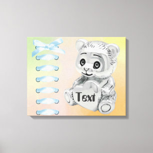 Personaliseer Baby Wall Wrapped Canvas Afdruk