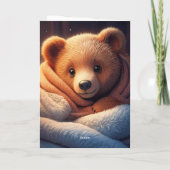 Personaliseer Babybeer Slecht in Bed Geef niet op Kaart (Achterkant)