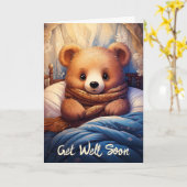 Personaliseer Babybeer Slecht in Bed Geef niet op Kaart (Gele Bloem)