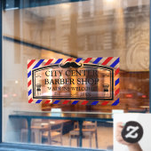 Personaliseer  Barber Winkel Business Front Raamsticker (Cafe Raam)