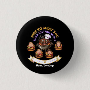 Personaliseer BBQ Grill Master Cadeau Leuk Je Vlee Ronde Button 3,2 Cm
