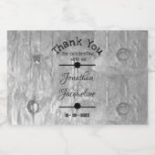 Personaliseer Bedankt voor het vieren met ons Mini Likeurfles Etiket (Enkel label)