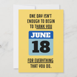 PERSONALISEER BEDANKT VOOR MANNEN FEESTDAGENKAART