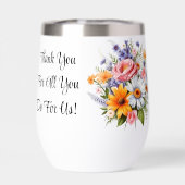 Personaliseer Bericht Thermische Wijn Tumble (Achterkant)