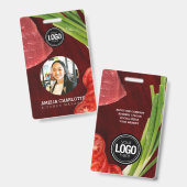 Personaliseer biefrestaurant badge (Voor- en achterkant)