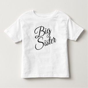 Personaliseer Big Sister Baby T-shirt