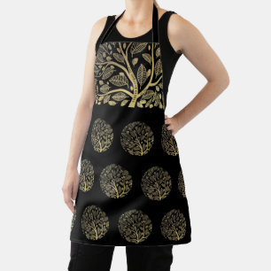 Personaliseer Black Gold Family Tree Genealogie Schort