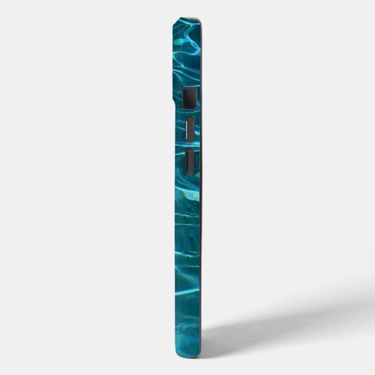 Personaliseer blauwe oceaangolven Case-Mate iPhone case (Achterkant / Links)