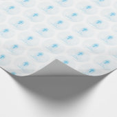 Personaliseer, Blue Boy First Heilige Communitykru Cadeaupapier (Hoek)