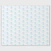 Personaliseer, Blue Boy First Heilige Communitykru Cadeaupapier (Vlak)