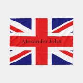 Personaliseer Britse nationale vlag - Union Jack Fleece Deken (Voorkant (Horizontaal))
