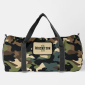 Personaliseer Camo Duffle Bag Plunjezak (Achterkant)