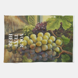 Personaliseer Change Words Fresh Grapes Fun Vineya Theedoek