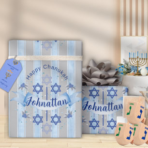 Personaliseer Chanukah Elegant Inpakpapier