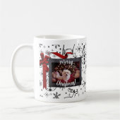 Personaliseer Christmas Dog Coffee Mok (Links)