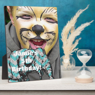 Personaliseer Circus Olifant Verjaardagsfeestverto Fotoplaat