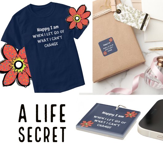 Personaliseer Citaat Typografie Vierkante Sticker