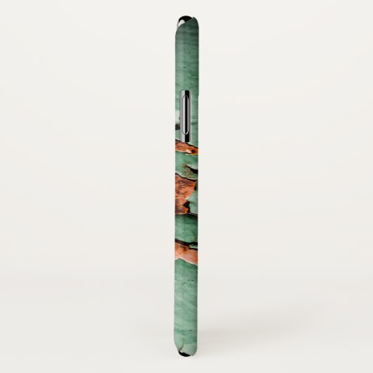 Personaliseer Cool turquoise brown rusty metal Case-Mate iPhone Case (Achterkant / rechts)