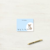 Personaliseer Corgi Post-it® Notes (Op bureau)