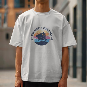 Personaliseer Cruiseschip Familie Schattige T-shirt