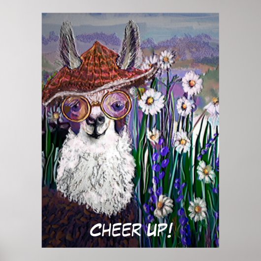 Personaliseer Cute, Fine en Funny Mama Llama-Poste Poster (Voorkant)