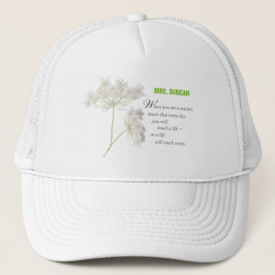 Personaliseer, Dank je wel Leerkracht Waarderingsd Trucker Pet