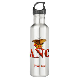 Personaliseer Dansbord met vlinders Waterfles