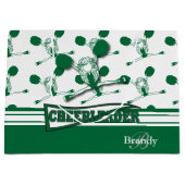 Personaliseer Dark Green 📣 Cheerleader Groot Cadeauzakje (Voorkant)