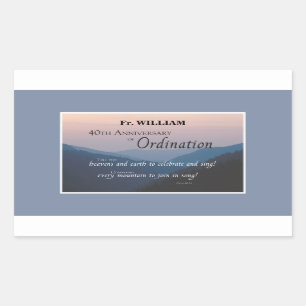 Personaliseer de 40e Congraten van de Orde van het Rechthoekige Sticker