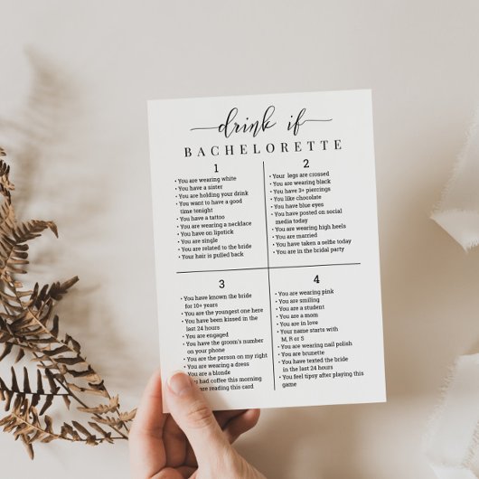 Personaliseer de Drink van de Partij Bachelorette  Kaart