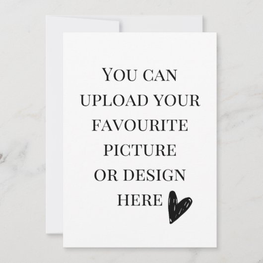 Personaliseer de kaart van de 5"x 7"bijlage (Voorkant)