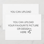 Personaliseer de kaart van de 5"x 7"bijlage (Voorkant / Achterkant)