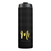 Personaliseer de naam Mr. Faux Gold en Black Strip