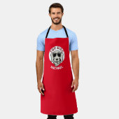 Personaliseer de naam top dog Funny Chef Apron #da Schort (Gedragen)